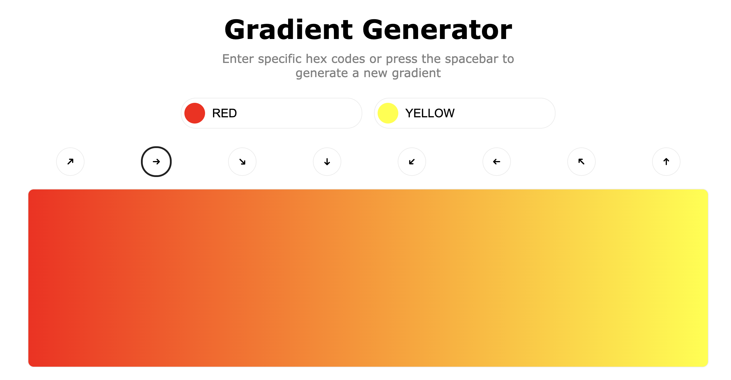 a gradient color design